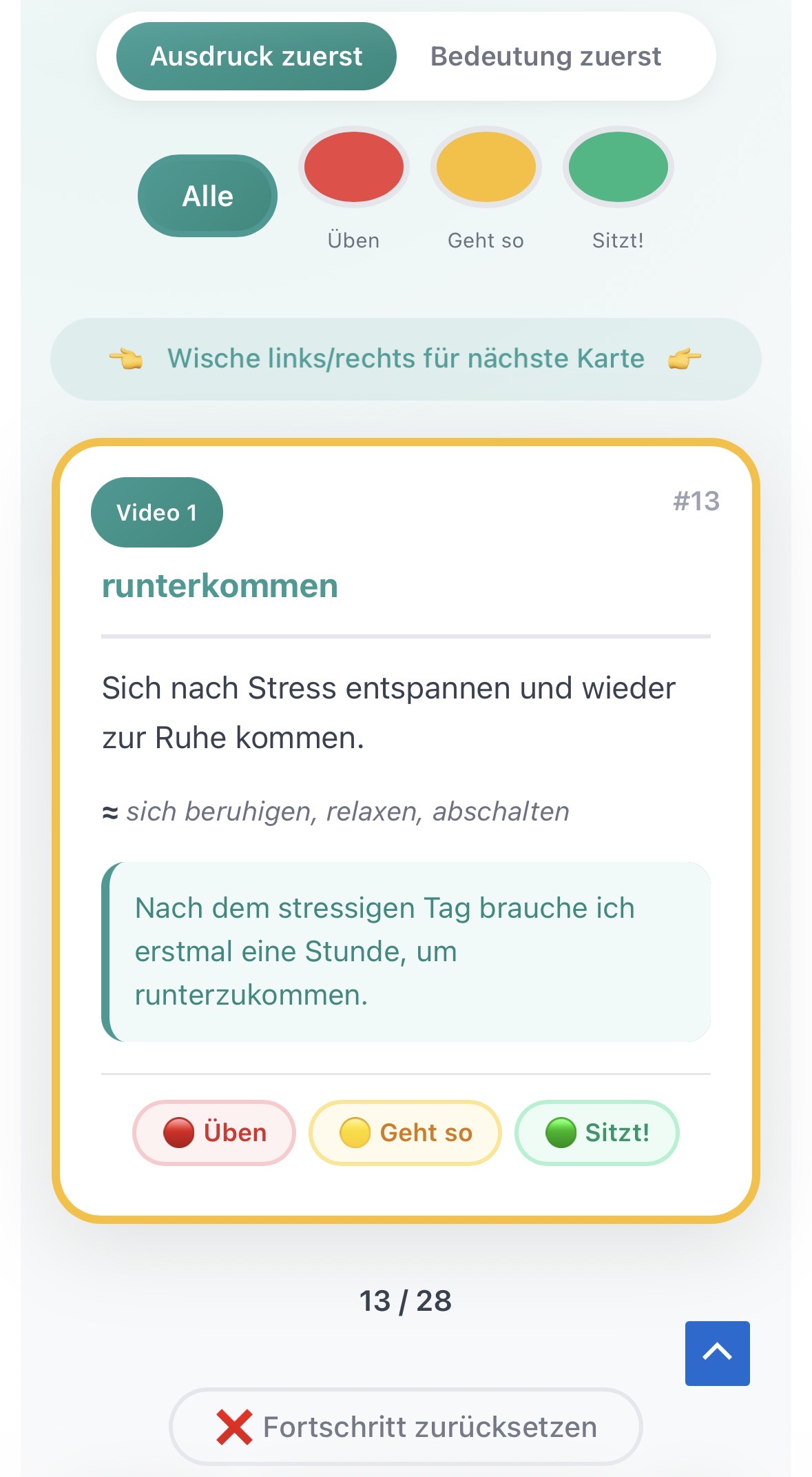 Digitale Flashcards